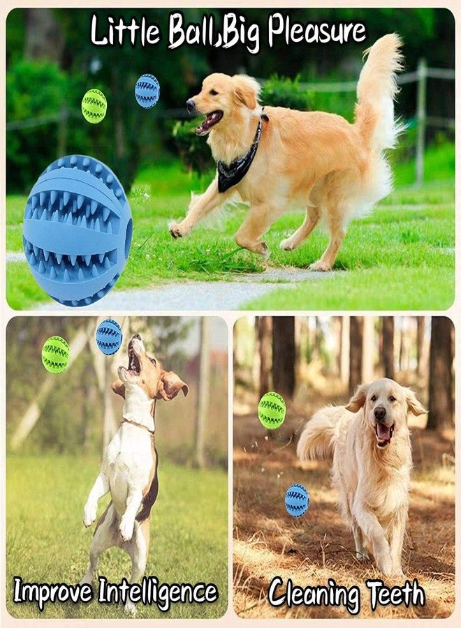 Pups&Pets Nontoxic Bite Resistant Teething Toys Balls for Small/Medium Dog and Puppy Cat, Dog Pet Food Treat Feeder Chew Tooth Cleaning Ball Exercise Game IQ Training Ball - Color May Vary - Image 4